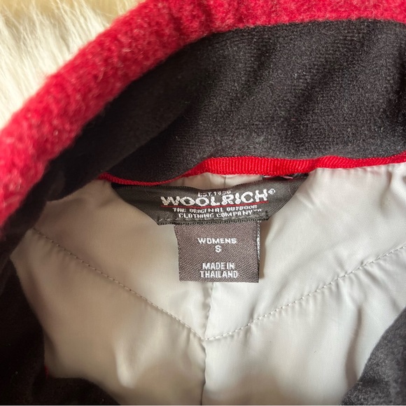 Woolrich Womens Red Quilted 100% Wool Jacket - Picture 2 of 2